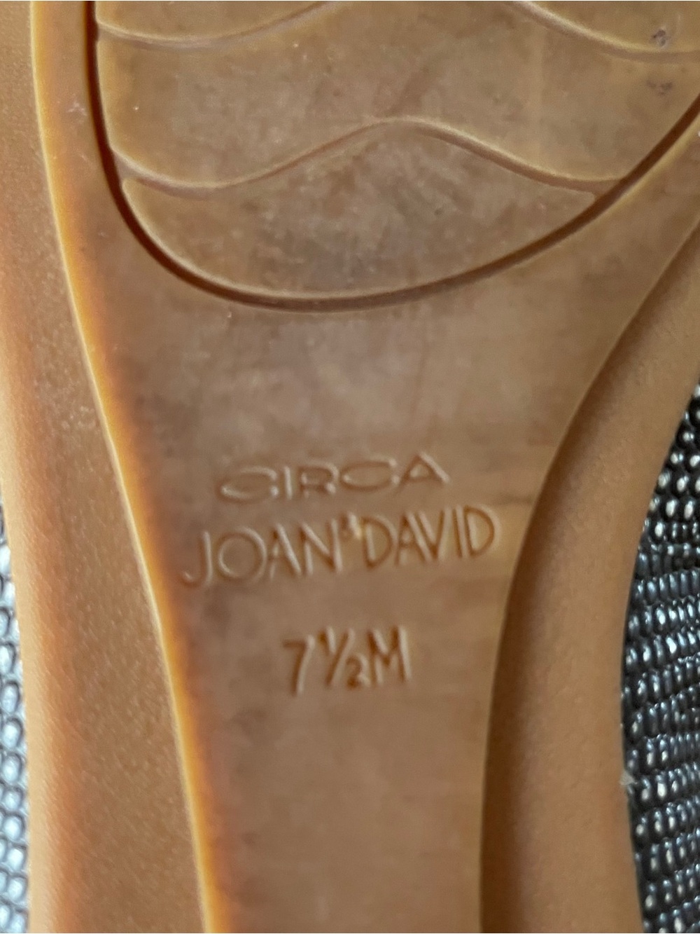 CIRCA JOAN and DAVID Metallic Gold Bow Leather Ballet Flats - Picture 5 of 7